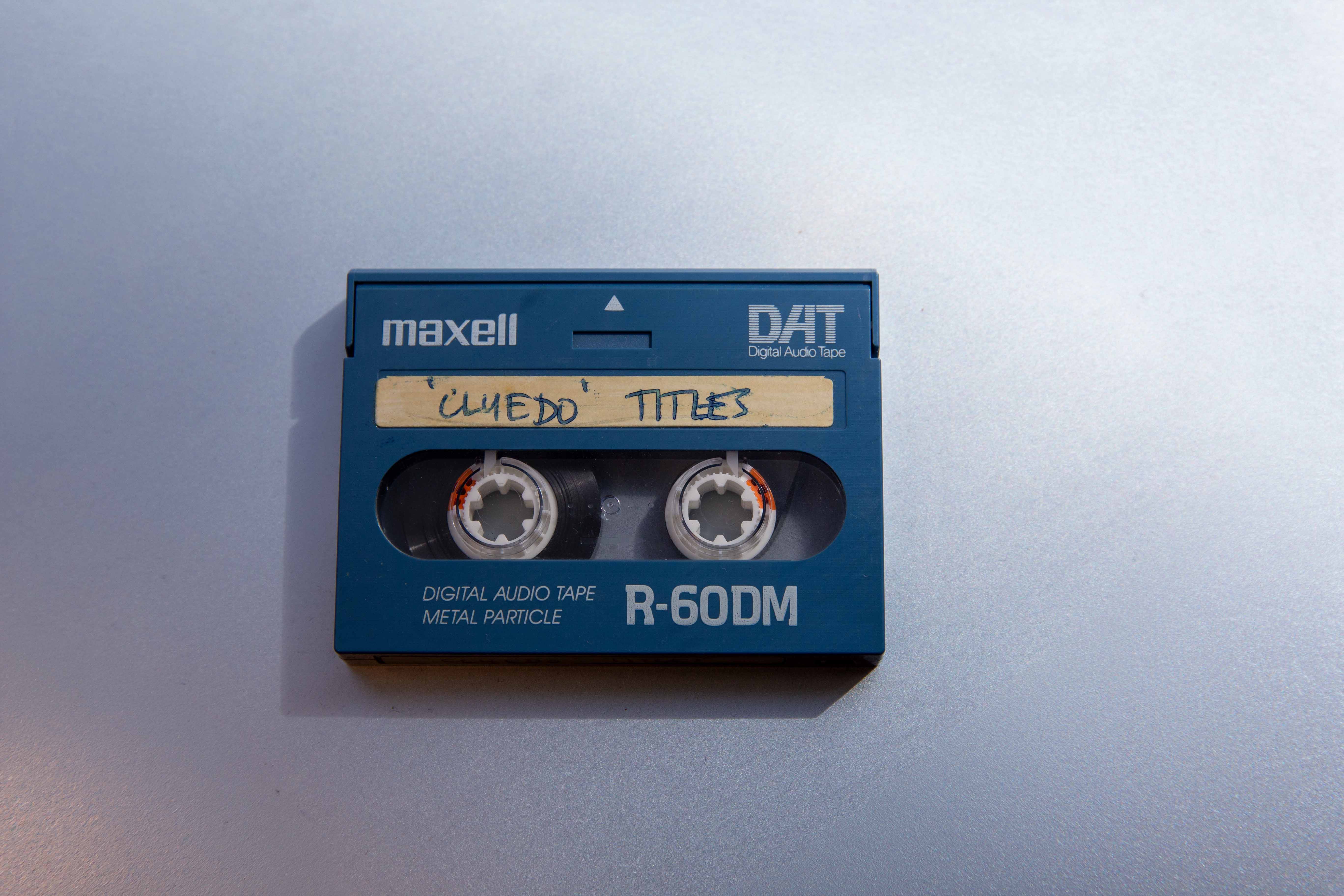 Front view of an original DAT cassette